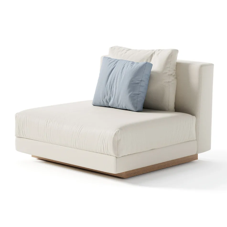 Stoffen tuinfauteuil Made in Italy - Rubik Viadurini