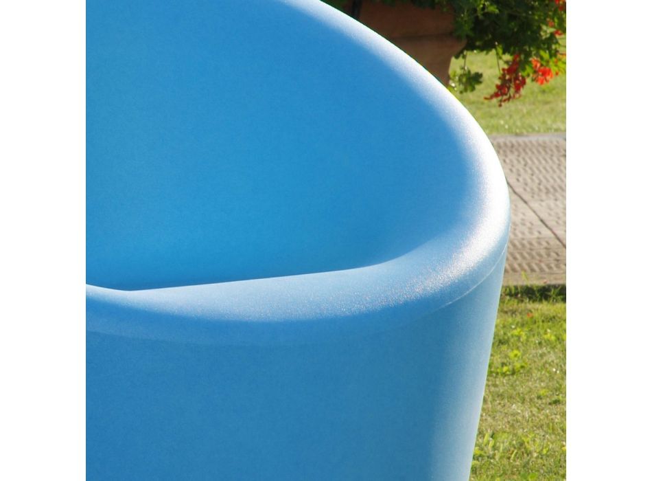 Tuinfauteuil in fluo en gekleurd polyethyleen Made in Italy - Colores Viadurini
