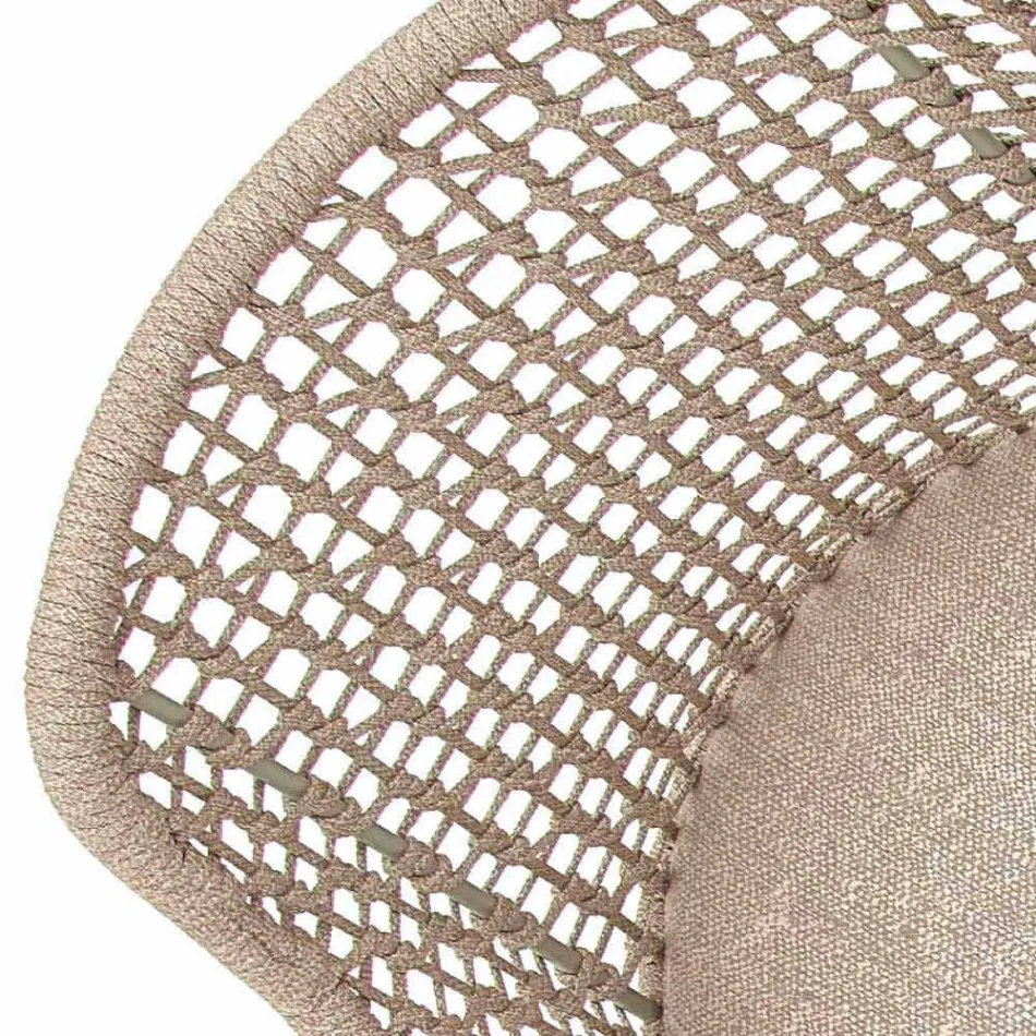 Moderne Varaschin Emma tuinfauteuil in massief iroko hout Viadurini