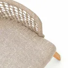 Moderne Varaschin Emma tuinfauteuil in massief iroko hout Viadurini