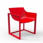 WallStreet Vondom tuinzetel, polypropyleen en glasvezel Viadurini