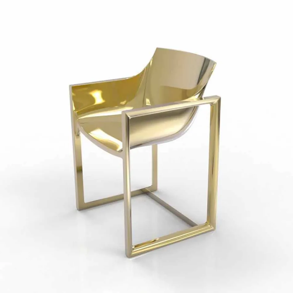 WallStreet Vondom tuinzetel, polypropyleen en glasvezel Viadurini