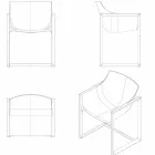 WallStreet Vondom tuinzetel, polypropyleen en glasvezel Viadurini