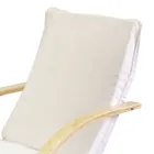 Indoor fauteuil van berkenhout en stof - Abissi Viadurini