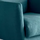 Woonkamerfauteuil met keuze uit draaibaar of vast onderstel Made in Italy - Ironisch Viadurini