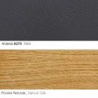 Woonkamer fauteuil met voetsteun in leer en hout Made in Italy - Butterfly Viadurini