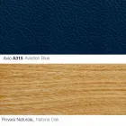 Woonkamer fauteuil met voetsteun in leer en hout Made in Italy - Butterfly Viadurini