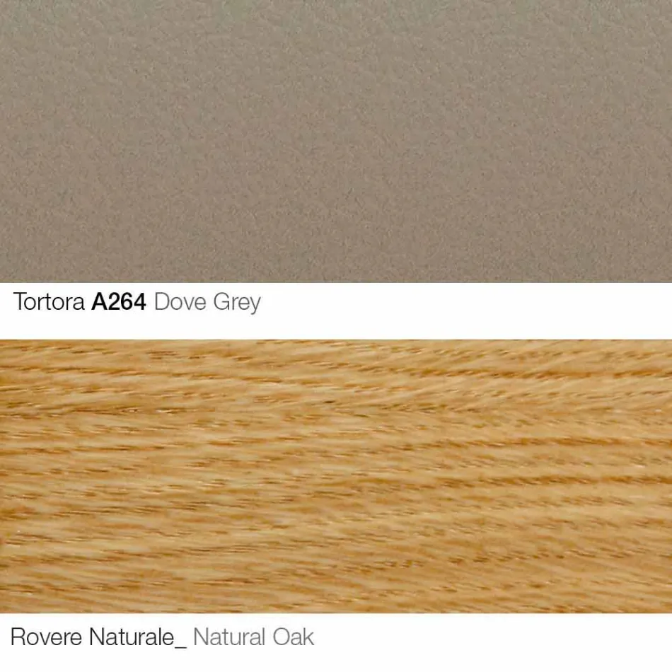 Woonkamer fauteuil met voetsteun in leer en hout Made in Italy - Butterfly Viadurini