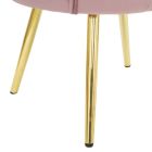 Design woonkamer fauteuil in fluweel met gouden ijzeren poten - Annina Viadurini