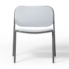 Woonkamer fauteuil in stof en metaal Made in Italy 2 stuks - Sangria Viadurini