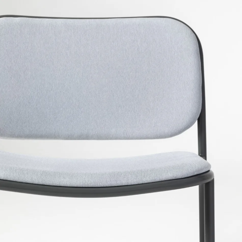 Woonkamer fauteuil in stof en metaal Made in Italy 2 stuks - Sangria Viadurini