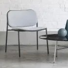 Woonkamer fauteuil in stof en metaal Made in Italy 2 stuks - Sangria Viadurini