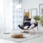 Woonkamerfauteuil met patchworkstof - Bromo Viadurini