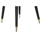 Woonkamer fauteuil bekleed met stof met moderne houten poten - Ezia Viadurini