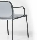 Woonkamer fauteuil bekleed met stof Made in Italy 2 stuks - Sangria Viadurini