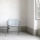 Woonkamer fauteuil bekleed met stof Made in Italy 2 stuks - Sangria Viadurini