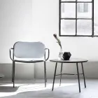 Woonkamer fauteuil bekleed met stof Made in Italy 2 stuks - Sangria Viadurini