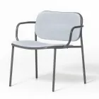 Woonkamer fauteuil bekleed met stof Made in Italy 2 stuks - Sangria Viadurini
