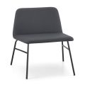 Hoge kwaliteit woonkamer fauteuil in stof en metaal Made in Italy - Molde