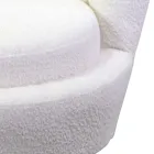 Woonkamerfauteuil van metaal en stof - Achtergrond Viadurini