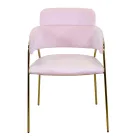 Woonkamerfauteuil van goud metaal en fluweel - Vlag Viadurini