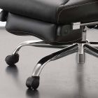 Bureaustoel draaibaar en recliner in zwart kunstleer - Nazzareno Viadurini