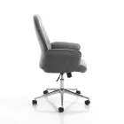 Bureaufauteuil van metaal en stof en verstelbare stang - goud Viadurini