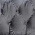 Klassieke design fauteuil in hout en grijs of roze fluwelen effect - Sanny Viadurini