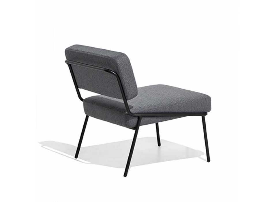 Design fauteuil met zitting en rugleuning in stof Made in Italy - Connubia Sixty Viadurini