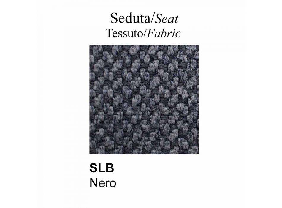 Design fauteuil met zitting en rugleuning in stof Made in Italy - Connubia Sixty Viadurini