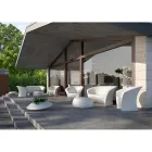 Outdoor design fauteuil in mat of gelakt polyethyleen Made in Italy - Conda Viadurini
