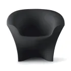 Outdoor design fauteuil in mat of gelakt polyethyleen Made in Italy - Conda Viadurini