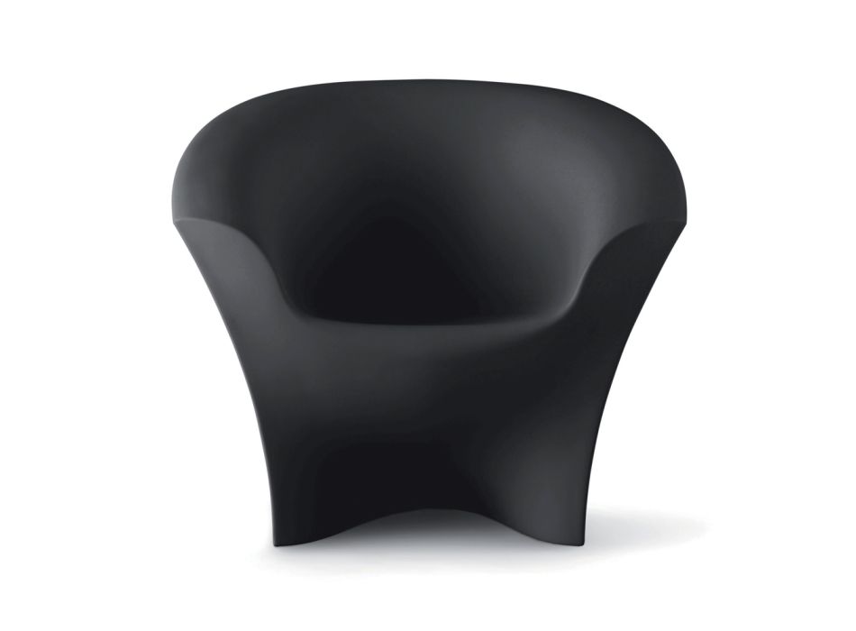 Design fauteuil voor buiten in mat of gelakt polyethyleen Made in Italy - Conda Viadurini