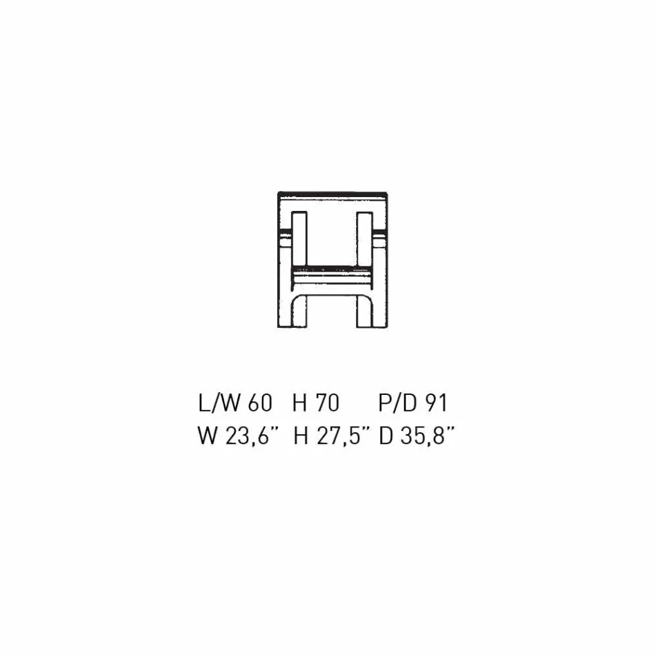 Design fauteuil in zwart multiplex of berken afwerking Made in Italy - Galatea Viadurini