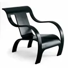 Design fauteuil in zwart multiplex of berken afwerking Made in Italy - Galatea Viadurini