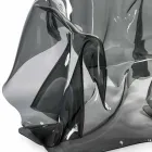 Leunstoel modern design gerookte Plexiglas Parijs, made in Italy Viadurini