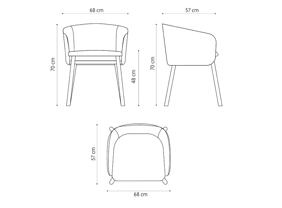 Fluwelen fauteuil van hoge kwaliteit met onderstel van beukenhout Gemaakt in Italië - Bergen Viadurini