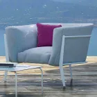 Modern en gemaakt in Italië design fauteuil voor buiten of binnen - Carminio1 Viadurini
