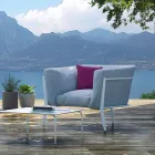 Modern en gemaakt in Italië design fauteuil voor buiten of binnen - Carminio1 Viadurini
