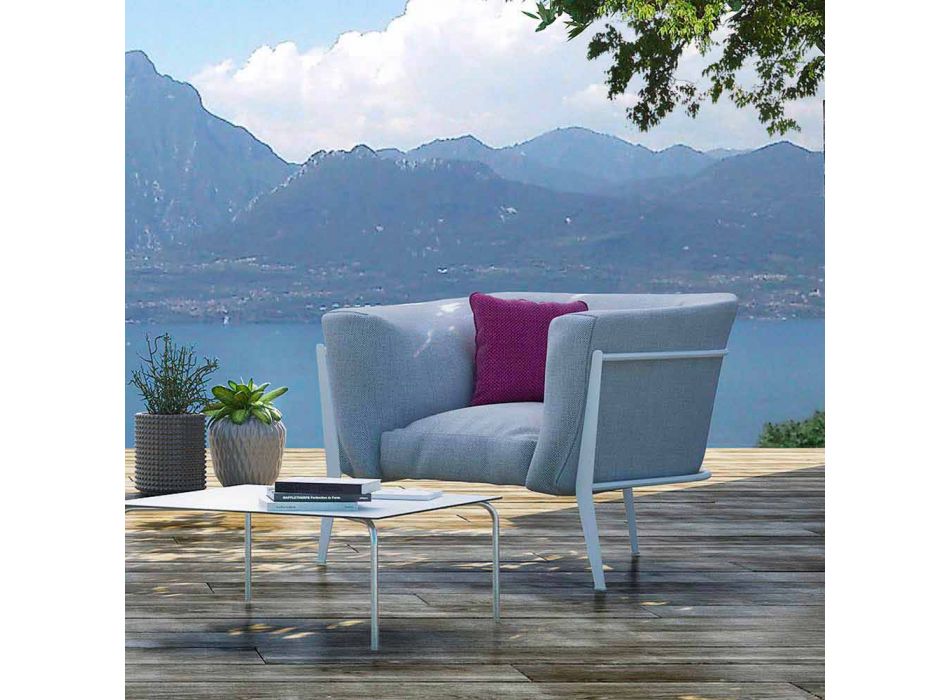 Modern en gemaakt in Italië design fauteuil voor buiten of binnen - Carminio1 Viadurini