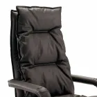 Directionele designlederen fauteuil gemaakt in Italië Gemma Viadurini