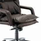 Directionele designlederen fauteuil gemaakt in Italië Gemma Viadurini