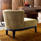 Design fauteuil in gewatteerde stof Grilli Kipling gemaakt in Italië Viadurini