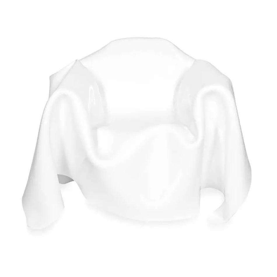 modern design stoel in het wit plexiglas Parijs, made in Italy Viadurini