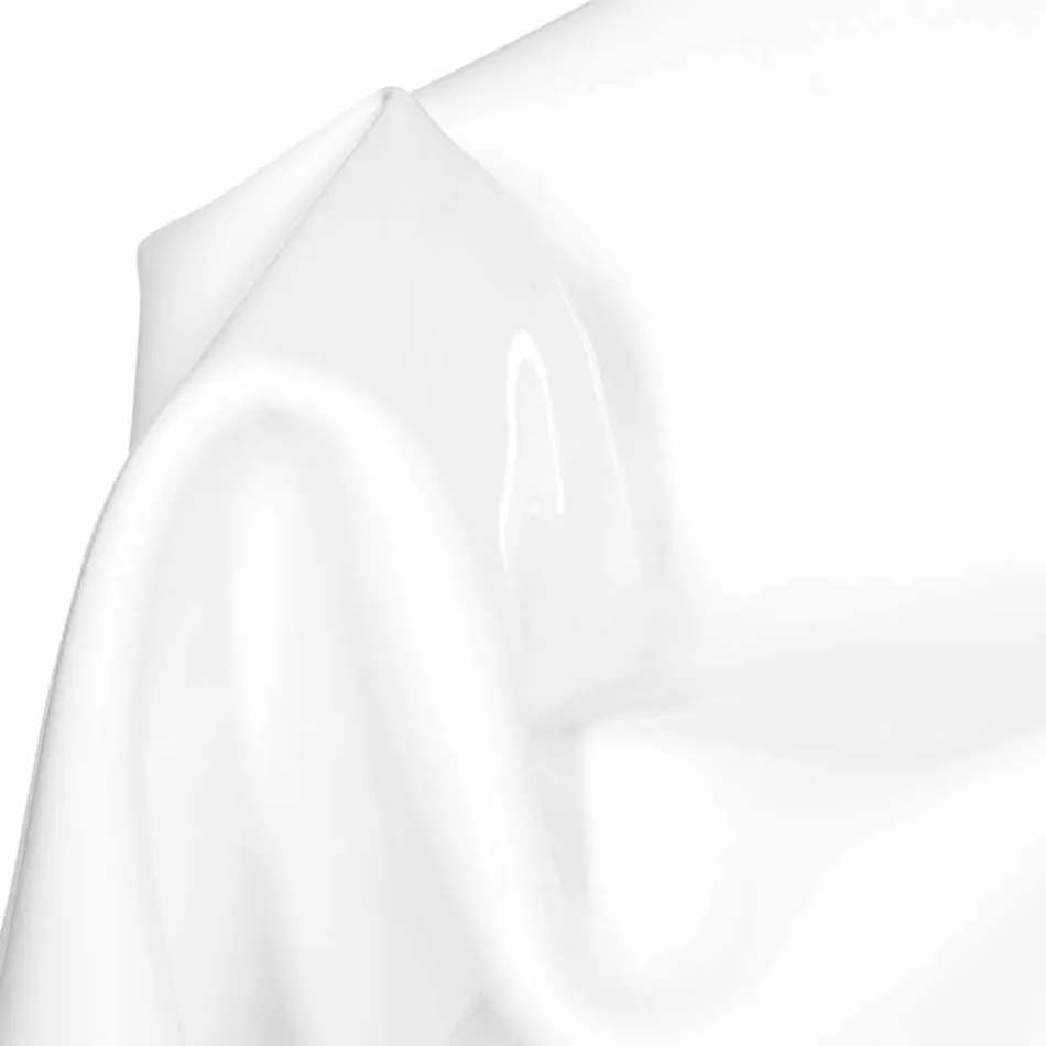 modern design stoel in het wit plexiglas Parijs, made in Italy Viadurini