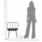 Design fauteuil in industriële stijl in ijzer en eco-leer - Pinny Viadurini
