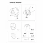 Design fauteuil in industriële stijl in ijzer en eco-leer - Pinny Viadurini