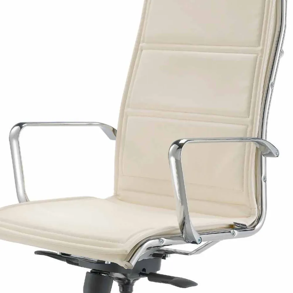 Directional bureaustoel koeienhuid bloemtype Agata Viadurini