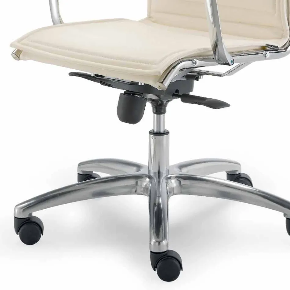 Directional bureaustoel koeienhuid bloemtype Agata Viadurini