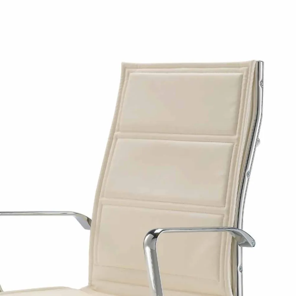 Directional bureaustoel koeienhuid bloemtype Agata Viadurini